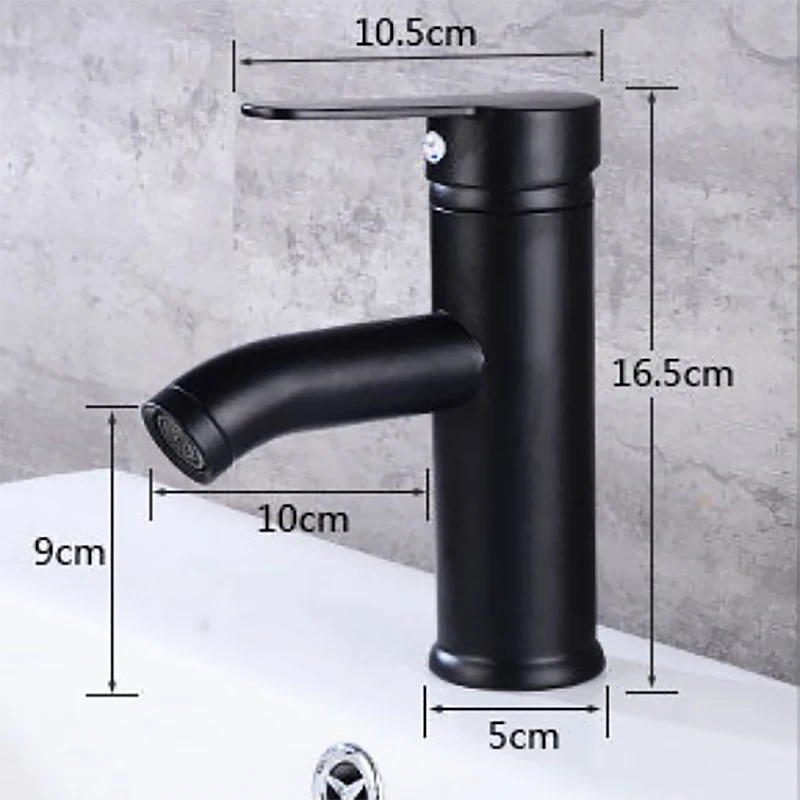 Single Handle Bathroom Basin Faucets Cold/Hot Mixer Basin Sink Tap Black Kitchen Faucet Bathroom
Single Handle Bathroom Basin Faucets Cold/Hot Mixer Basin Sink Tap Black Kitchen Faucet Bathroom