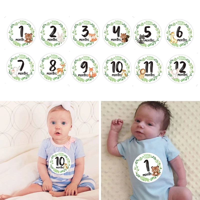 12 Pcs/Set Newborn Milestone Memorial Month Stickers Floral Baby Monthly Stickers Photography Commemorative Card
12 Pcs/Set Newborn Milestone Memorial Month Stickers Floral Baby Monthly Stickers Photography Commemorative Card