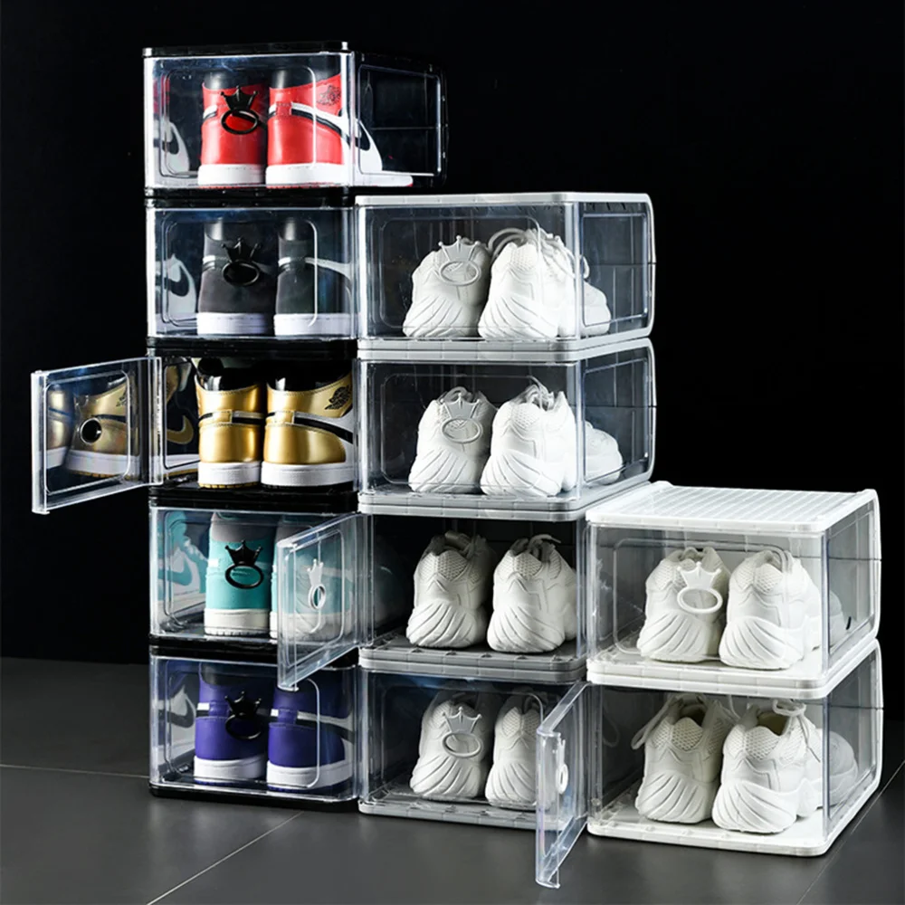 5PCS Detachable Shoes Boxes Thicken Transparent Stackable Shoes Storage Container Shoes Organizer for Home Bed
5PCS Detachable Shoes Boxes Thicken Transparent Stackable Shoes Storage Container Shoes Organizer for Home Bed