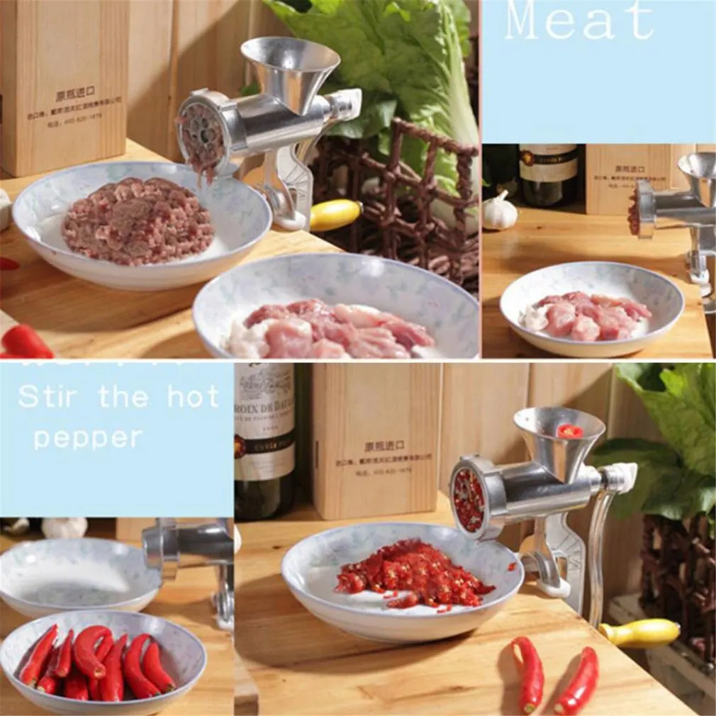 Manual Meat Grinder & Sausage Noodle Dishes Handheld Making Gadgets Mincer Pasta Maker Crank Home Kitchen Cooking Tools 
Manual Meat Grinder & Sausage Noodle Dishes Handheld Making Gadgets Mincer Pasta Maker Crank Home Kitchen Cooking Tools