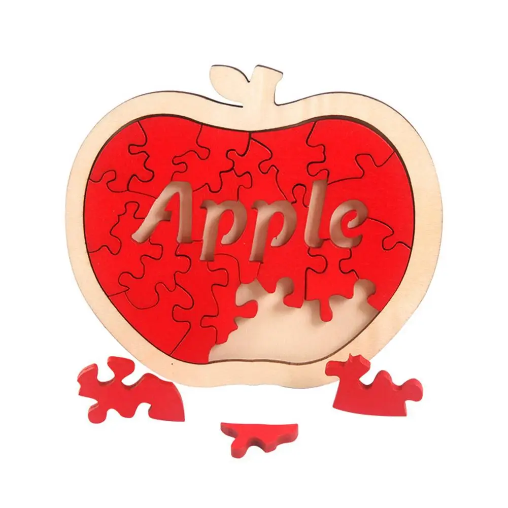 New Kids Wood Toy Irregular Red Apple 3D Jigsaw Puzzle Wooden Kindergarten Baby Educational Toys For Children Christmas Gifts
New Kids Wood Toy Irregular Red Apple 3D Jigsaw Puzzle Wooden Kindergarten Baby Educational Toys For Children Christmas Gifts