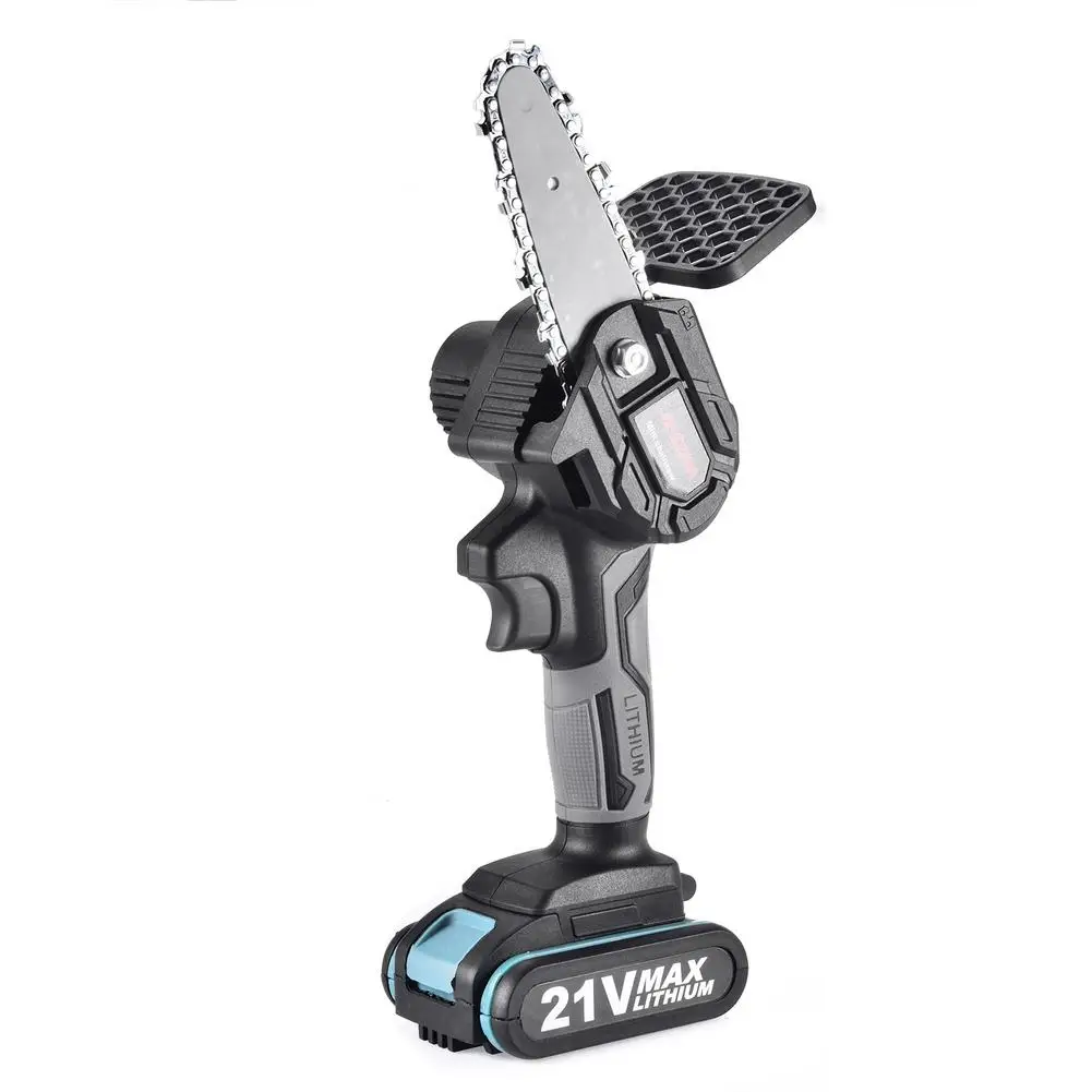 Mini 4 Inch Black Cordless Electric Chain Saw Rubberized One-handed Shears With Brushless Motor For Cutting Branches And Wood
Mini 4 Inch Black Cordless Electric Chain Saw Rubberized One-handed Shears With Brushless Motor For Cutting Branches And Wood