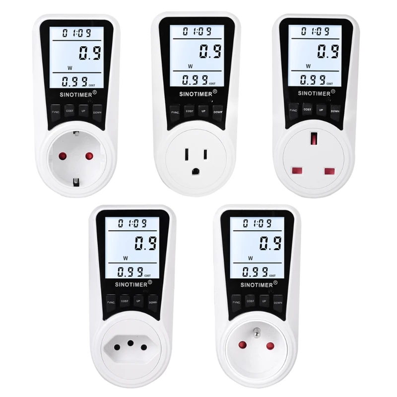 Electricity Usage Monitor Power Meter Plug Digital LCD Display Energy Meter Plug Volt Amps Watt kWh Consumption Analyzer
Electricity Usage Monitor Power Meter Plug Digital LCD Display Energy Meter Plug Volt Amps Watt kWh Consumption Analyzer