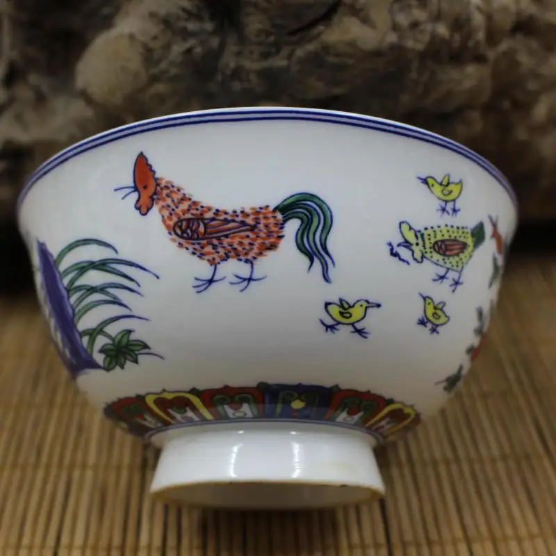 4.7" China Jingdezhen Ceramics Porcelain Blue-and-white Doucai Contrasting Colors Fengshui 12 Zodiac Whole Family Chook Bowl
4.7" China Jingdezhen Ceramics Porcelain Blue-and-white Doucai Contrasting Colors Fengshui 12 Zodiac Whole Family Chook Bowl