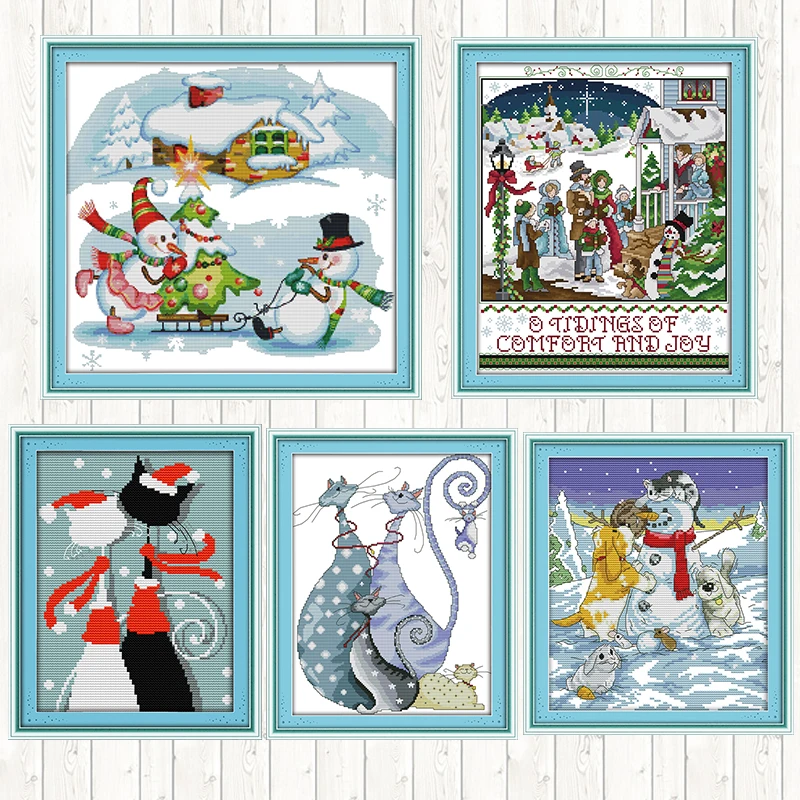 Наборы для вышивки крестиком Merry Christmas DIY Рукоделие Ремесла настенные наборы