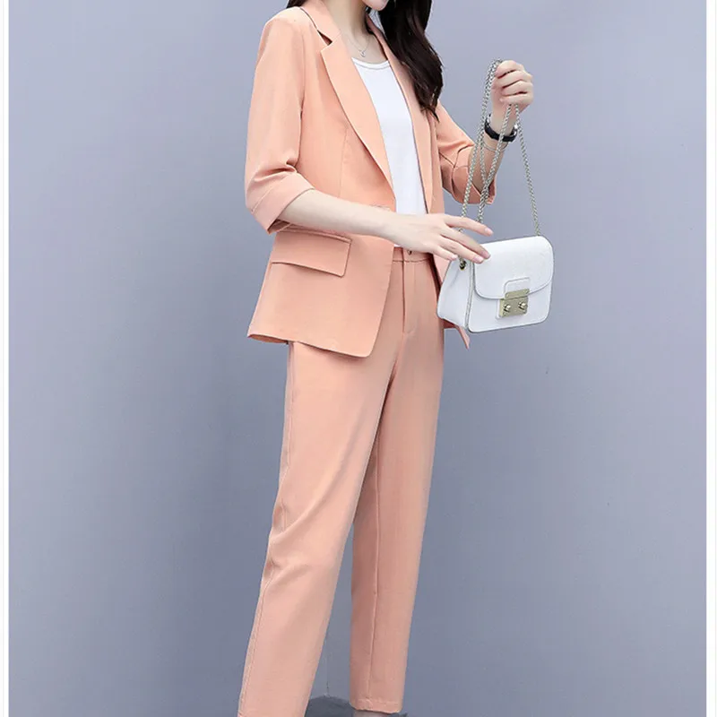 Blue Black Blazer 2 piece set Women Elegant Pants Suit Female New Career Office Suit 2021 Autumn Blazer Jacket Trousers Casual
Blue Black Blazer 2 piece set Women Elegant Pants Suit Female New Career Office Suit 2021 Autumn Blazer Jacket Trousers Casual