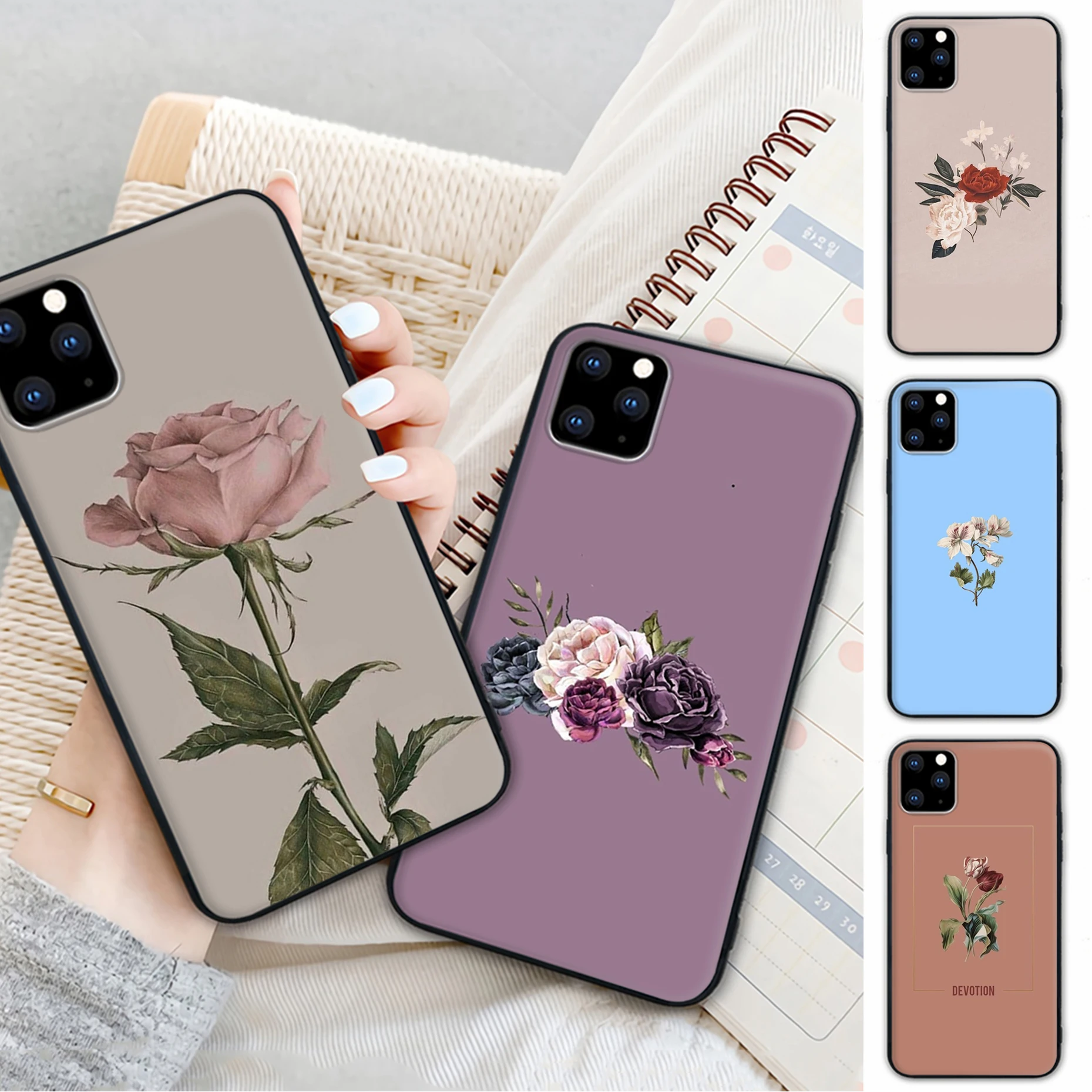 Hot Sell Clear Simple Flower Telephone Cover For Xiaomi Redmi 4X 5 Plus 6 6A 7 7A 8 8A 9 Note 4 8 T 9 Pro Max Case
Hot Sell Clear Simple Flower Telephone Cover For Xiaomi Redmi 4X 5 Plus 6 6A 7 7A 8 8A 9 Note 4 8 T 9 Pro Max Case