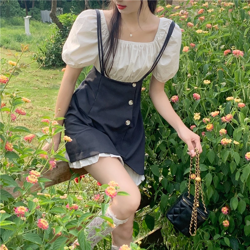 French Sweet Mini Dress Women 2021 Summer Patchwork Puff Sleeve Party Fairy Dress Female Vintage Elegant Beach Princess Dress
French Sweet Mini Dress Women 2021 Summer Patchwork Puff Sleeve Party Fairy Dress Female Vintage Elegant Beach Princess Dress