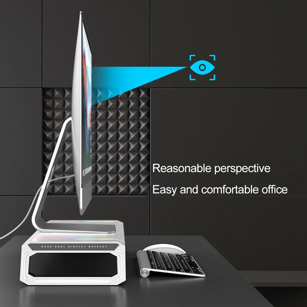 Universal Base Holder Desktop Laptop Stand Base Strong RGB Desktop Monitor Holder 4 USB 2.0 Laptop Stand Computer Screen Riser
Universal Base Holder Desktop Laptop Stand Base Strong RGB Desktop Monitor Holder 4 USB 2.0 Laptop Stand Computer Screen Riser