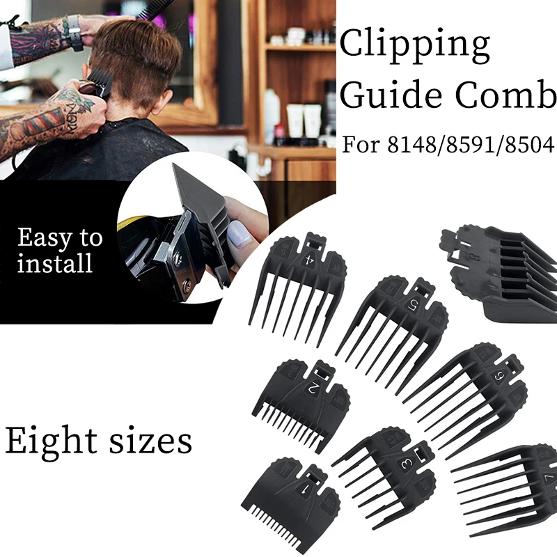Grey 8 Sizes Universal Hair Clipper Limit Comb Guide Attachment Size Barber Replacement Hair Styling Tool Accessories
Grey 8 Sizes Universal Hair Clipper Limit Comb Guide Attachment Size Barber Replacement Hair Styling Tool Accessories