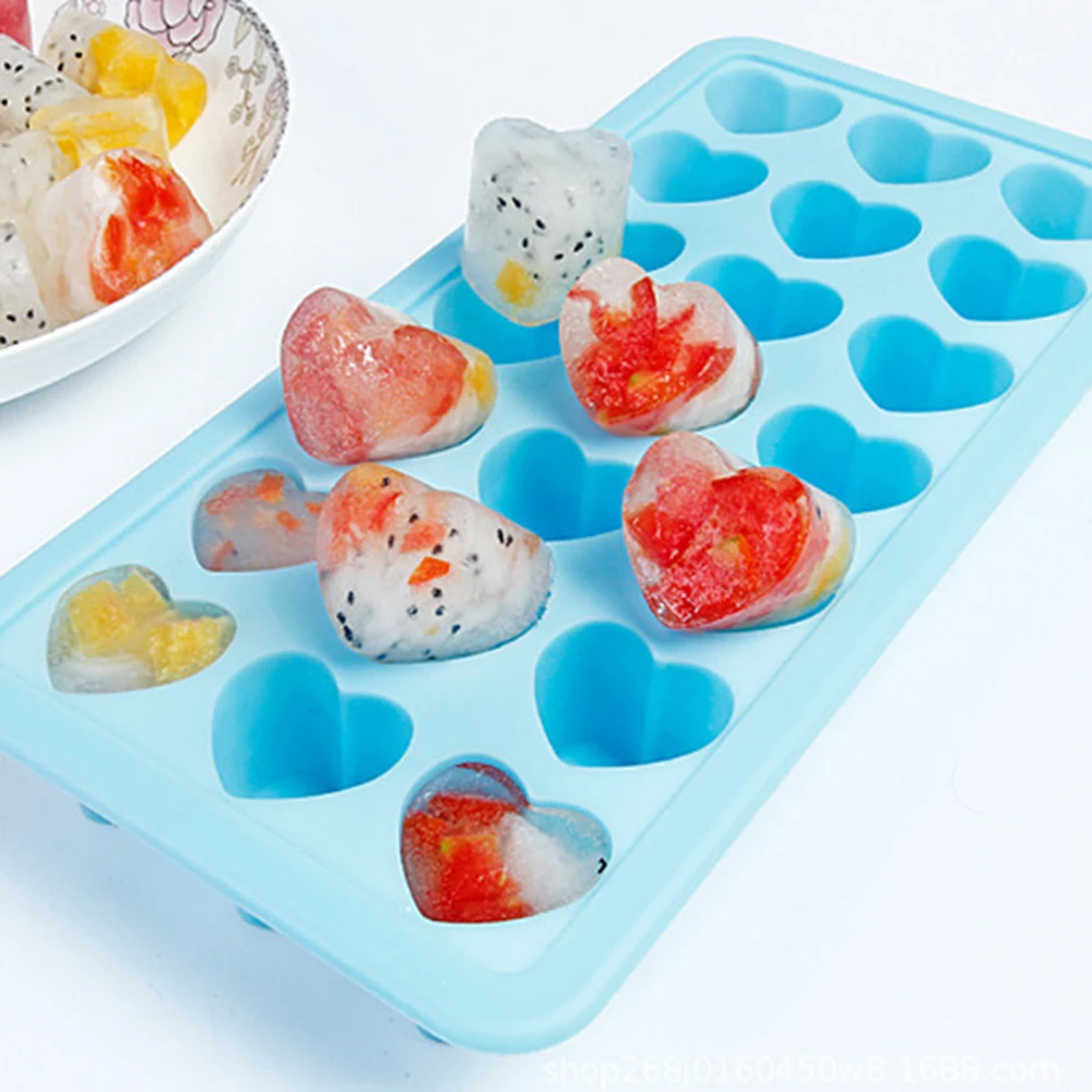 1PCS 21 Grids Heart Shaped Ice Cream Makers Silicone Jelly ice Cream Mold 21 Compartment Food-Grade Silicone Mold ice Box
1PCS 21 Grids Heart Shaped Ice Cream Makers Silicone Jelly ice Cream Mold 21 Compartment Food-Grade Silicone Mold ice Box
