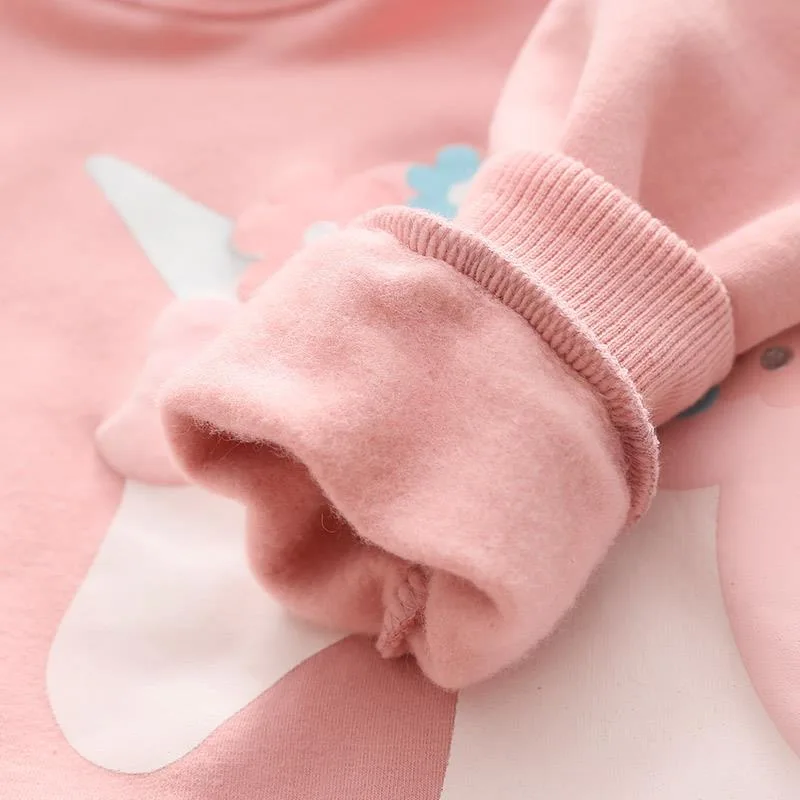 Spring Autumn Girls Sweatershirts Cute Unicorn Hoodies Print Children Pullover Hoodie Warm and Velvet Long Sleeve Girls Clothing
Spring Autumn Girls Sweatershirts Cute Unicorn Hoodies Print Children Pullover Hoodie Warm and Velvet Long Sleeve Girls Clothing