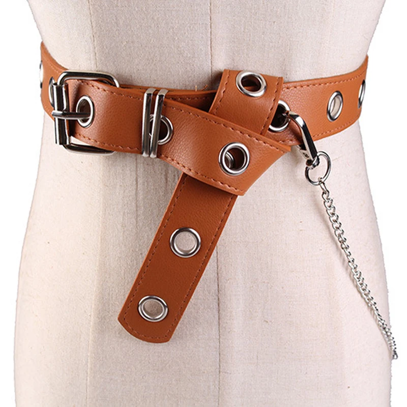 105cm Fashion Punk Rock Fashion Harajuku waist Belts Leather Punk Harness Waist Metal tassel KeyChain Punk Women Belt Black
105cm Fashion Punk Rock Fashion Harajuku waist Belts Leather Punk Harness Waist Metal tassel KeyChain Punk Women Belt Black