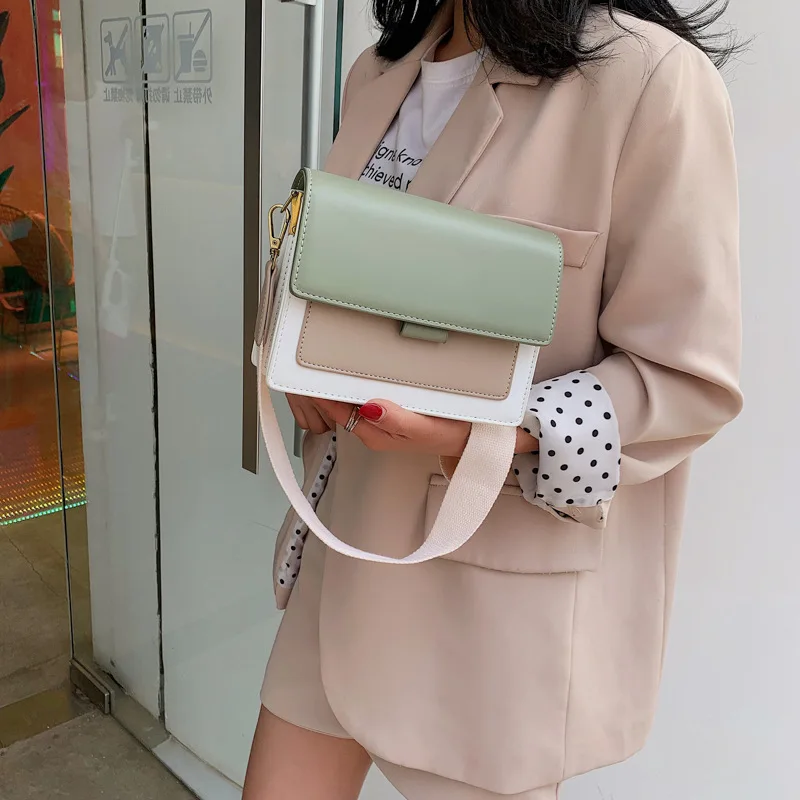 Contrast color Leather Crossbody Bags For Women 2021 Travel Handbag Fashion Simple Shoulder Simple Bag Ladies Cross Body Bag
Contrast color Leather Crossbody Bags For Women 2021 Travel Handbag Fashion Simple Shoulder Simple Bag Ladies Cross Body Bag