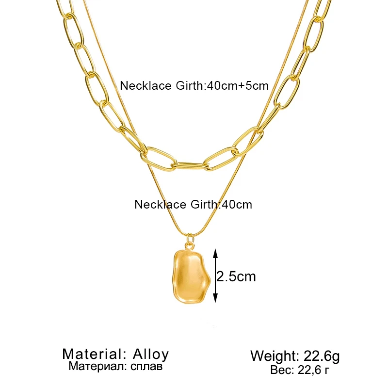 ZOVOLI Punk Multilayered Gold Chunky Chain Choker Necklace For Women Fashion Irregular Round Pendant Necklace 2021 Trend Jewelry
ZOVOLI Punk Multilayered Gold Chunky Chain Choker Necklace For Women Fashion Irregular Round Pendant Necklace 2021 Trend Jewelry