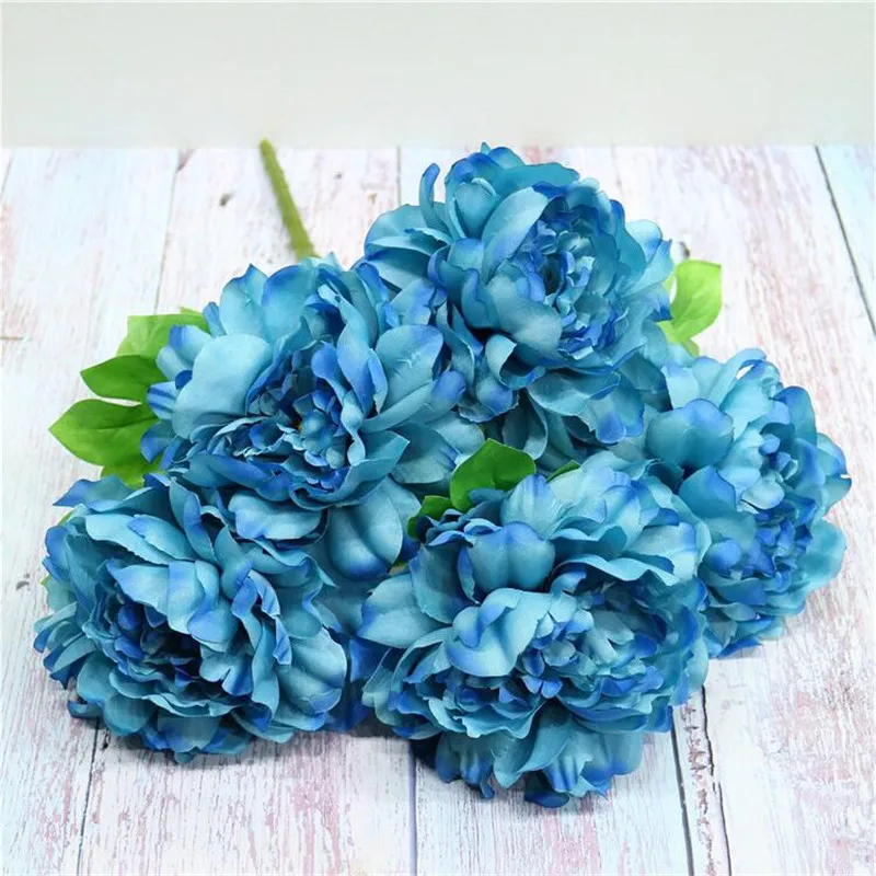 10Pcs European Fake Peony (5 heads/bunch) 18.9" Legth Simulation Autumn Peonia for Wedding Home Decorative Artificial Flower
10Pcs European Fake Peony (5 heads/bunch) 18.9" Legth Simulation Autumn Peonia for Wedding Home Decorative Artificial Flower