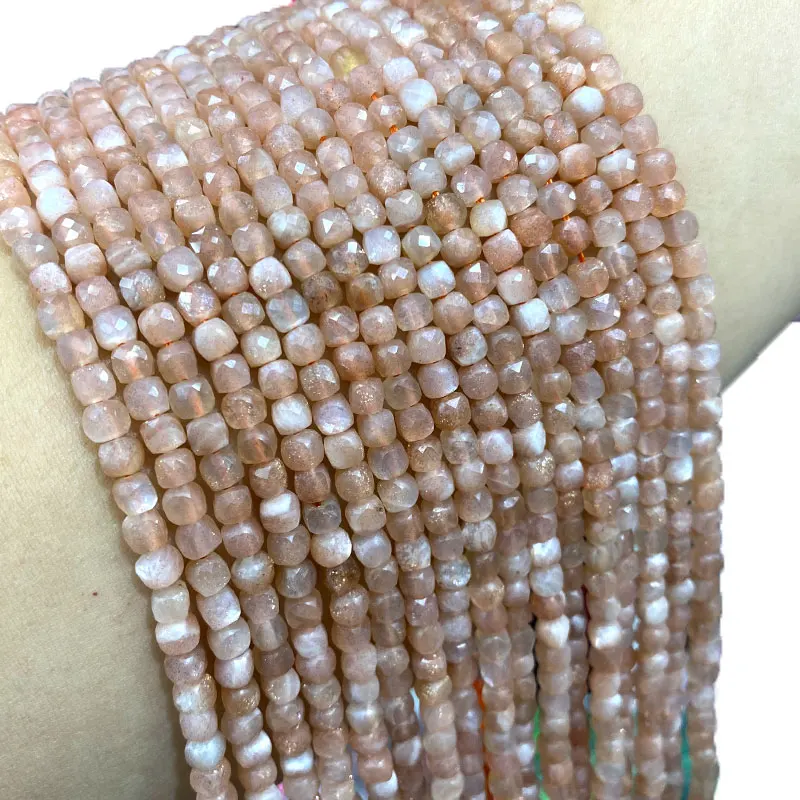 Top 100% Natural Stone Sunstone Faceted Cube Geometry Gemstone Spacer Beads For Jewelry Making DIY Bracelet Necklace 4-5MM
Top 100% Natural Stone Sunstone Faceted Cube Geometry Gemstone Spacer Beads For Jewelry Making DIY Bracelet Necklace 4-5MM