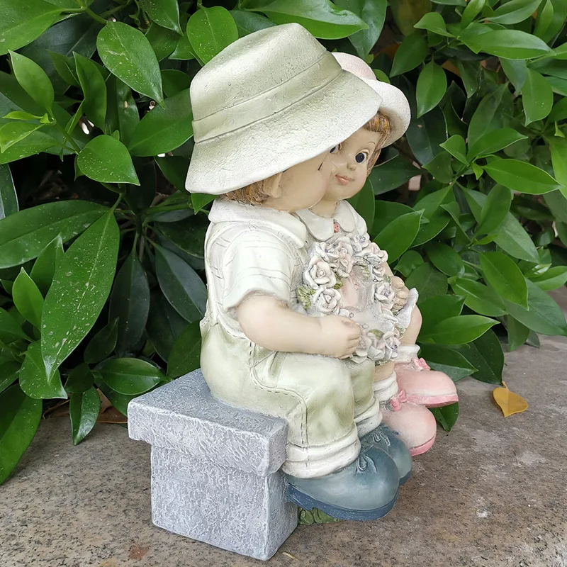 Outdoor Decoration Figure Sculpture Garden Kids Yard Decoration Resin Crafts Valentine's Day Gift
Outdoor Decoration Figure Sculpture Garden Kids Yard Decoration Resin Crafts Valentine's Day Gift