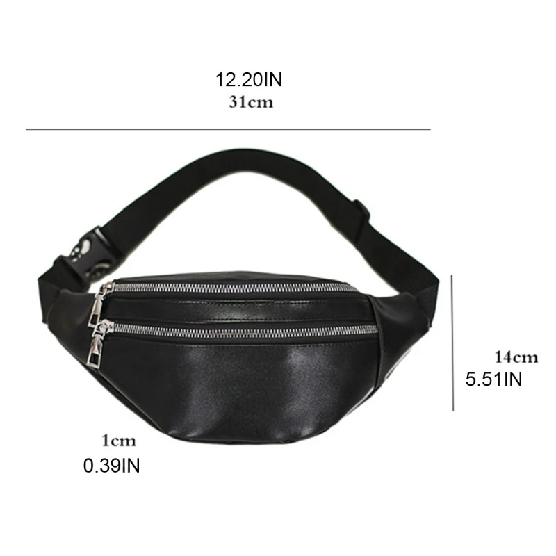 Fanny Packs Waist Pack Bag with Zipper Pockets Adjustable Belt PU Leather for Men Women Fashion Travel Pouch
Fanny Packs Waist Pack Bag with Zipper Pockets Adjustable Belt PU Leather for Men Women Fashion Travel Pouch