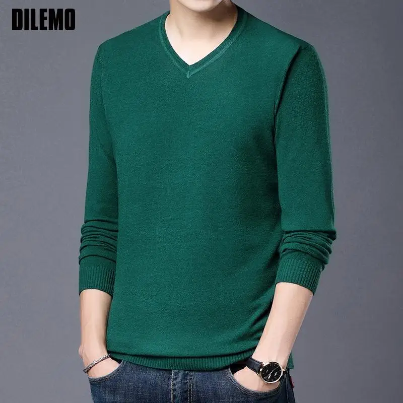 New Fashion Brand Knitted Pullover Top Quality Plain Solid Mens V Neck Sweater Korean Woolen Fall Casual Jumper Clothes Men
New Fashion Brand Knitted Pullover Top Quality Plain Solid Mens V Neck Sweater Korean Woolen Fall Casual Jumper Clothes Men