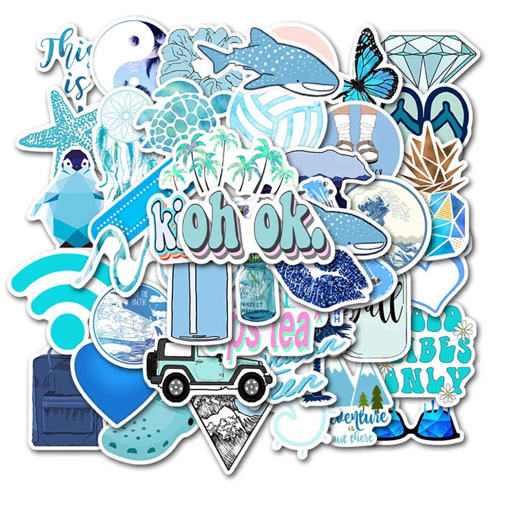 10/30/50PCS Ins Wind Blue Simple and Fresh Stickers Suitcase Luggage Guitar Car Waterproof Graffiti DIY Stickers Wholesale
10/30/50PCS Ins Wind Blue Simple and Fresh Stickers Suitcase Luggage Guitar Car Waterproof Graffiti DIY Stickers Wholesale