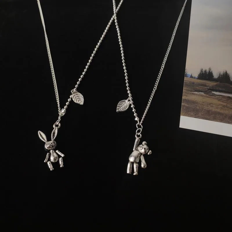 Hip Hop Cartoon Rabbit Bear Pendant Necklace Boy Girl Trendy Gothic Neck Chains Vintage Jewelry Choker Party Accessories Gift
Hip Hop Cartoon Rabbit Bear Pendant Necklace Boy Girl Trendy Gothic Neck Chains Vintage Jewelry Choker Party Accessories Gift