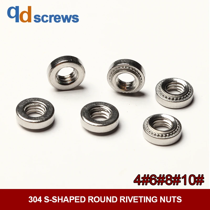 304 4&6&8&10 US Sdandard S-shaped round stainless steel nuts for riveting nuts
304 4&6&8&10 US Sdandard S-shaped round stainless steel nuts for riveting nuts
