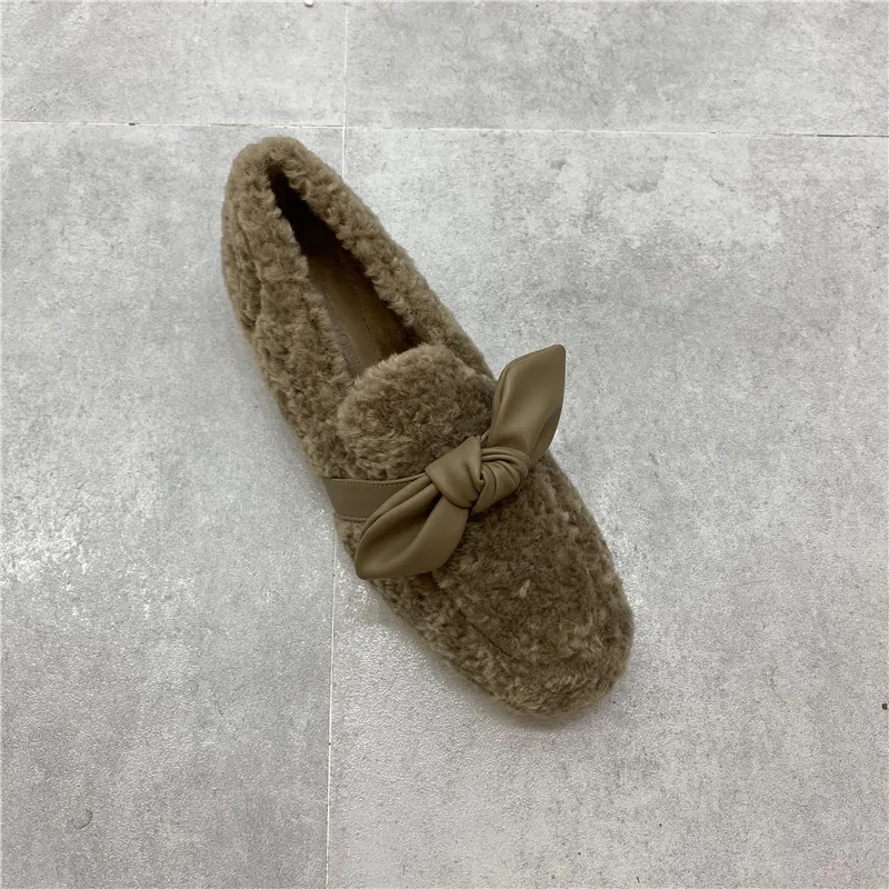 Casual Woman Shoe Bow-Knot Slip-on Round Toe Female Footwear Loafers Fur Autumn Butterfly Slip On Winter Dress New Moccasin
Casual Woman Shoe Bow-Knot Slip-on Round Toe Female Footwear Loafers Fur Autumn Butterfly Slip On Winter Dress New Moccasin