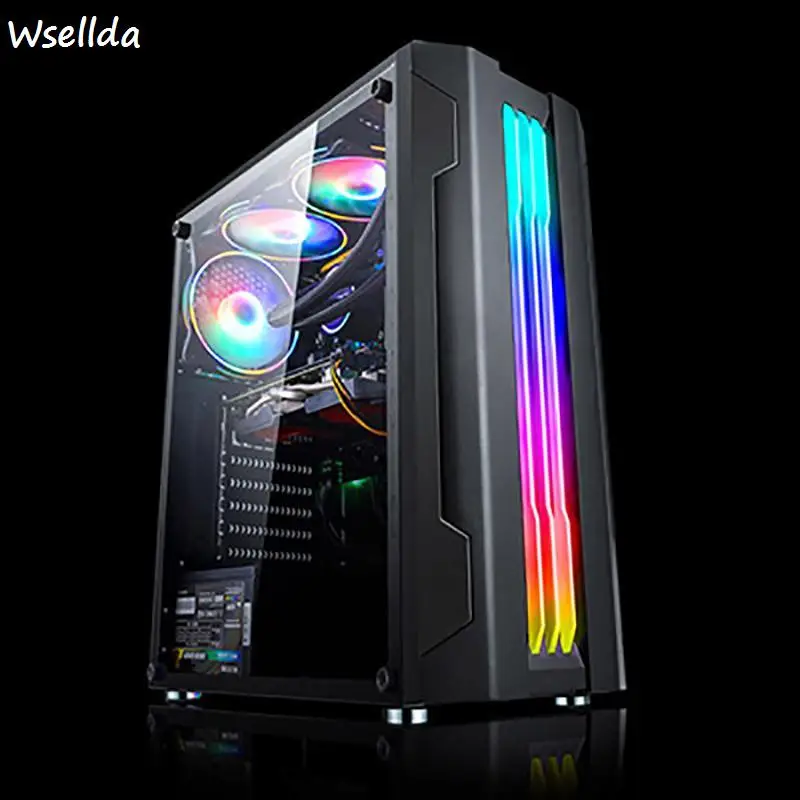 Morning light ATX Gaming Computer Case Fan Water-cooled Front I/O USB3.0 Full Side Penetration Pc Gamer Gamer Cabinet PC Case
Morning light ATX Gaming Computer Case Fan Water-cooled Front I/O USB3.0 Full Side Penetration Pc Gamer Gamer Cabinet PC Case