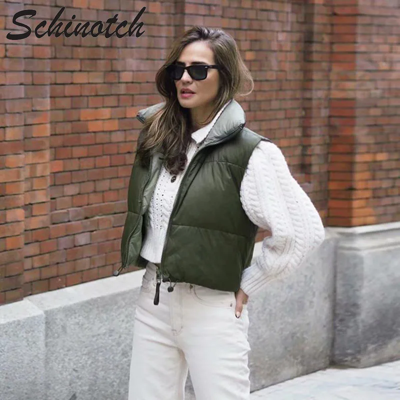 Shcinotch Women Padded Waistcoat Winter Warm Puffer Vest Stand Collar Reversible Short Jacket Fashion Outwear Female Clothes
Shcinotch Women Padded Waistcoat Winter Warm Puffer Vest Stand Collar Reversible Short Jacket Fashion Outwear Female Clothes