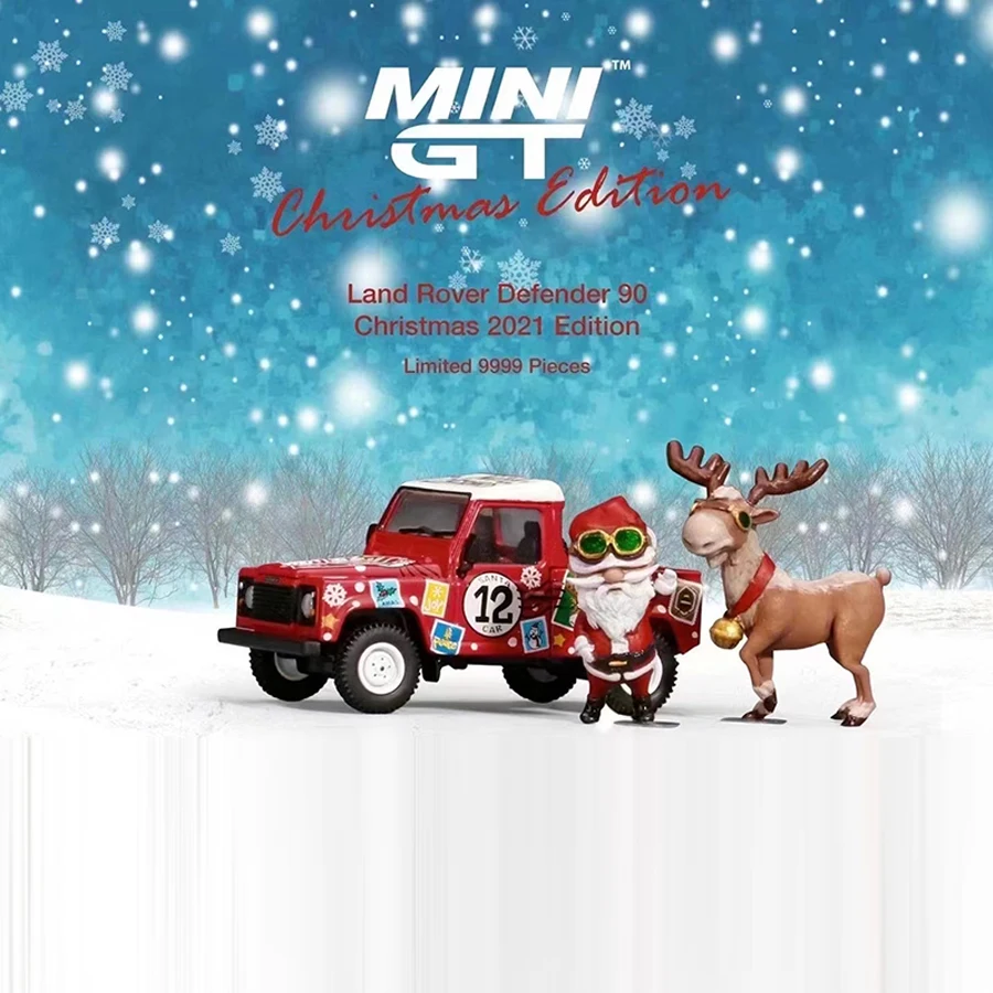 Mini GT 1/64 Model Car Land Rover Defender 90 Christmas 2021 Edition Alloy Vehicle Collection Limited
Mini GT 1/64 Model Car Land Rover Defender 90 Christmas 2021 Edition Alloy Vehicle Collection Limited