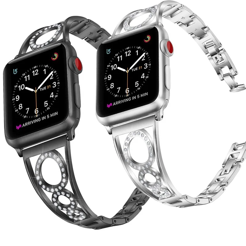 Diamond Link Bracelet for Apple Watch Band 41mm 45mm 40mm 44mm Women Stainless Steel Metal Slim Strap Series 7 6 3 se
Diamond Link Bracelet for Apple Watch Band 41mm 45mm 40mm 44mm Women Stainless Steel Metal Slim Strap Series 7 6 3 se