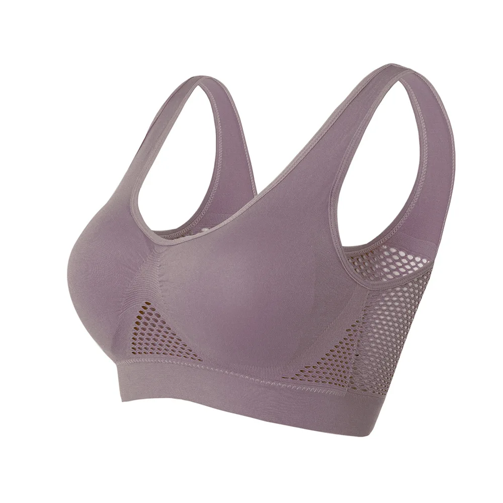 Women's Sports Bra Plus Size Underwear No Steel Ring Seamless Breathable Soft Fitness Exercise Bra with Removable Chest Pad
Women's Sports Bra Plus Size Underwear No Steel Ring Seamless Breathable Soft Fitness Exercise Bra with Removable Chest Pad