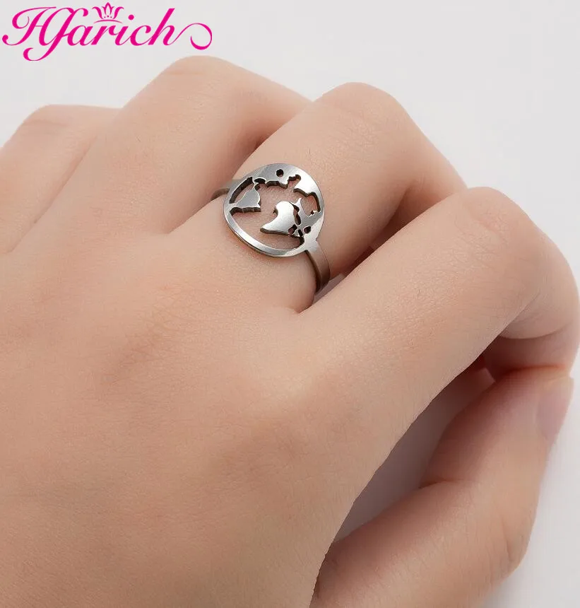 Hfarich Tiny World Map Pattern Stainless Steel Adjustable Rings for Women Christmas Gift Men Geometry Hollow Lattice Jewelry
Hfarich Tiny World Map Pattern Stainless Steel Adjustable Rings for Women Christmas Gift Men Geometry Hollow Lattice Jewelry