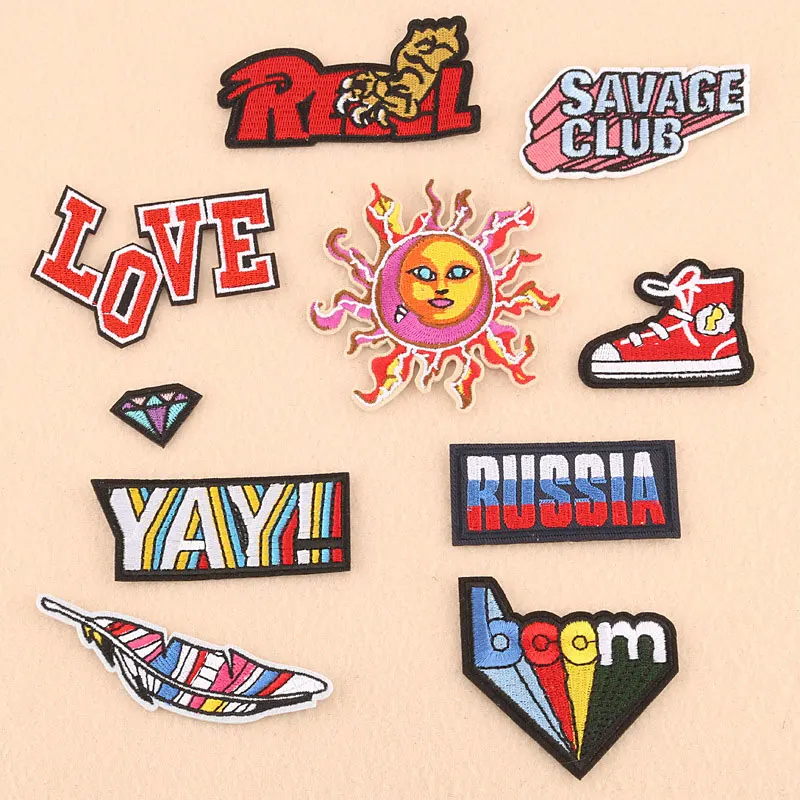 Embroidery Subsidy Clothing Accessories Letter Cloth Stickers Computer Patches Textile Accessories Badges Applique Stripe
Embroidery Subsidy Clothing Accessories Letter Cloth Stickers Computer Patches Textile Accessories Badges Applique Stripe