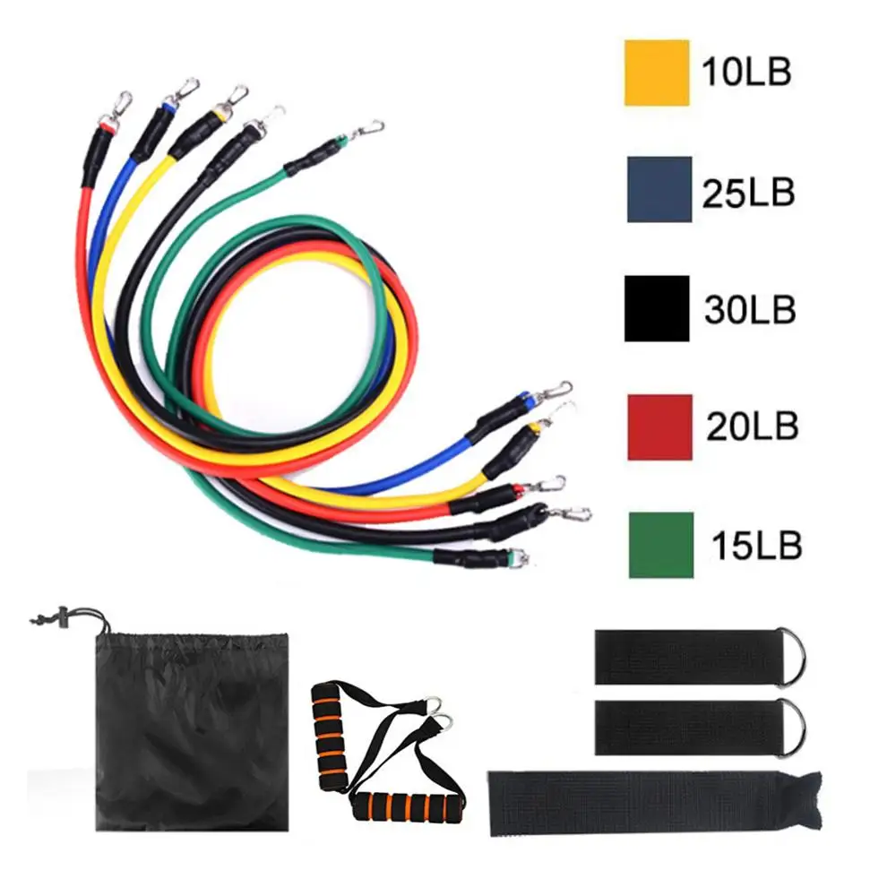 11pcs/set Fitness Resistance Tube Band Stretch Pull Rope Exercise Training Expander Door Anchor With Handle Ankle Strap NEW 2021
11pcs/set Fitness Resistance Tube Band Stretch Pull Rope Exercise Training Expander Door Anchor With Handle Ankle Strap NEW 2021