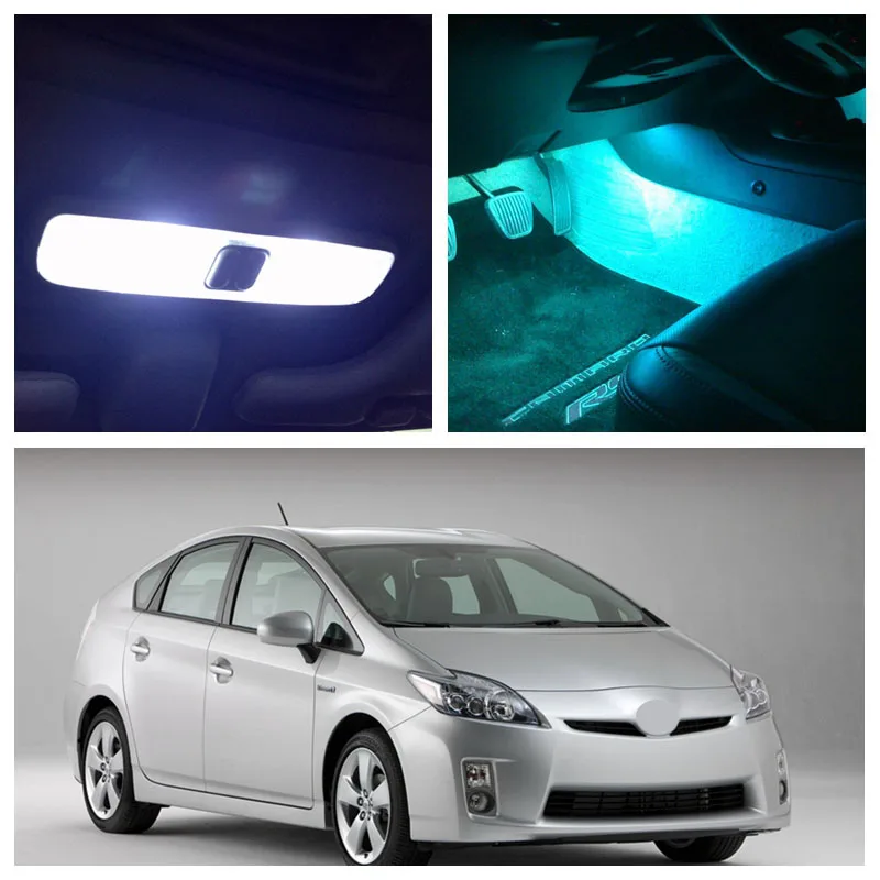 Фото 8 шт. Голубые светодиодные лампы для Toyota Prius / C V 2004 2012|kit stamping|kit ringkit camera video surveillance |