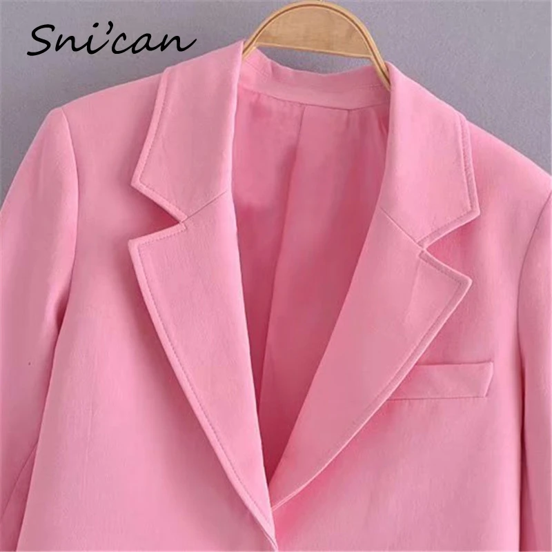 Pink Short Jacket Coat Faashion Single Button Office Ladies Blazer Crop Tops Za 2021 Women Chaqueta Mujer Spring Summer Outwear
Pink Short Jacket Coat Faashion Single Button Office Ladies Blazer Crop Tops Za 2021 Women Chaqueta Mujer Spring Summer Outwear