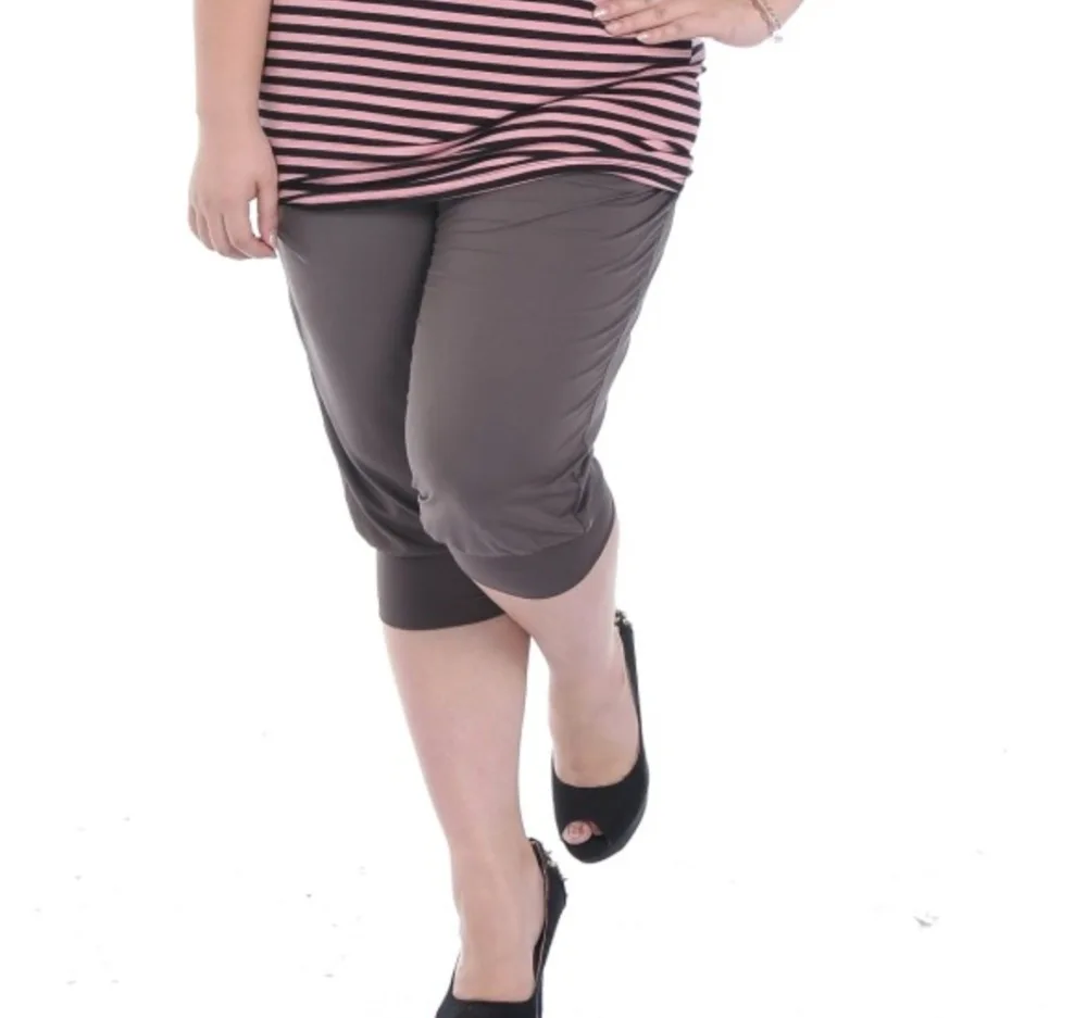 Women's Elastic Waist Harem Pants Casual Loose Capris Streetwear With Pockets Solid Female Trousers 509
Women's Elastic Waist Harem Pants Casual Loose Capris Streetwear With Pockets Solid Female Trousers 509