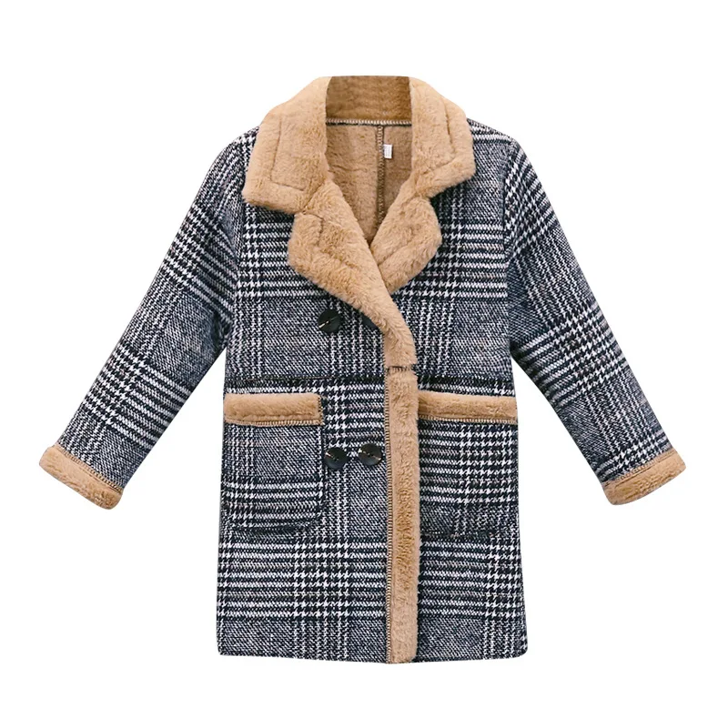 Girl winter new plaid coat coat Girl thick windproof woolen coat Girl cold long woolen coat Girl winter cold fashion coat
Girl winter new plaid coat coat Girl thick windproof woolen coat Girl cold long woolen coat Girl winter cold fashion coat