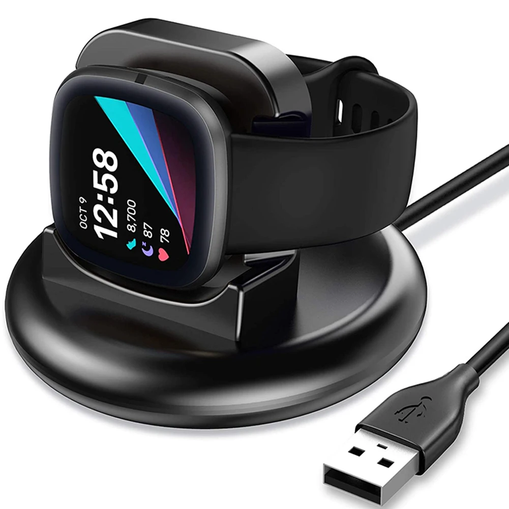 Smart Watch Charger Cradle USB Power Cable Station Dock for Fitbit Versa 3/Sense Charging Port Sync Cradle Dock Stand
Smart Watch Charger Cradle USB Power Cable Station Dock for Fitbit Versa 3/Sense Charging Port Sync Cradle Dock Stand