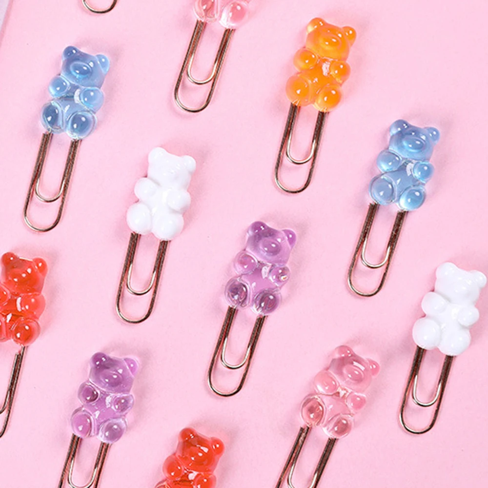 10Pcs Creative Cartoon Bear Paper Clip Student Color Animal Paper Clip Bookmark Folder Office Metal Special-Shaped Paper Clip
10Pcs Creative Cartoon Bear Paper Clip Student Color Animal Paper Clip Bookmark Folder Office Metal Special-Shaped Paper Clip