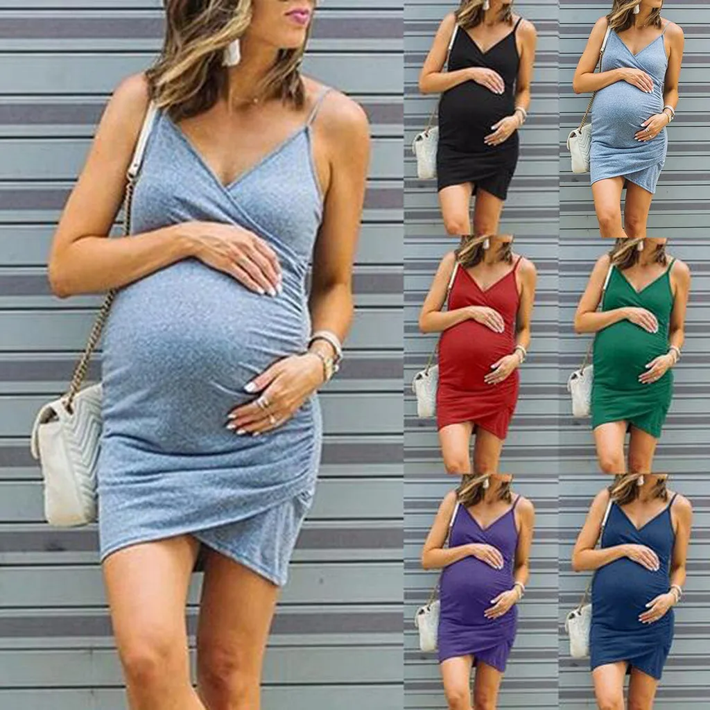 LONSANT Maternity dresses Solid Color Above knee Dress Spring Summer fashion daily dress soft fabric Pregnant clothes Drop Ship
LONSANT Maternity dresses Solid Color Above knee Dress Spring Summer fashion daily dress soft fabric Pregnant clothes Drop Ship