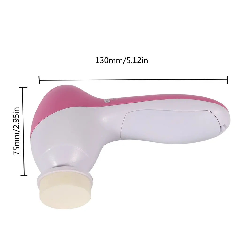 5 in 1 Electric Wash Face Machine Facial Pore Cleaner Body Cleansing Massage Mini Skin Beauty Massager Brush
5 in 1 Electric Wash Face Machine Facial Pore Cleaner Body Cleansing Massage Mini Skin Beauty Massager Brush