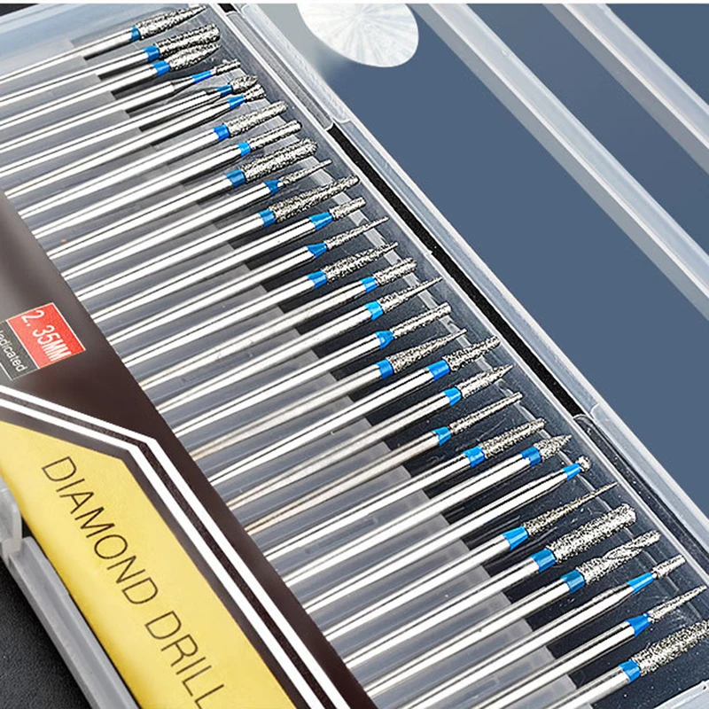 30PCS Diamond Nail Drill Bits Set for Manicure Cuticle Machine Cutter Electric Nail Rotary Files Burr Nail Art Accessory Tools
30PCS Diamond Nail Drill Bits Set for Manicure Cuticle Machine Cutter Electric Nail Rotary Files Burr Nail Art Accessory Tools