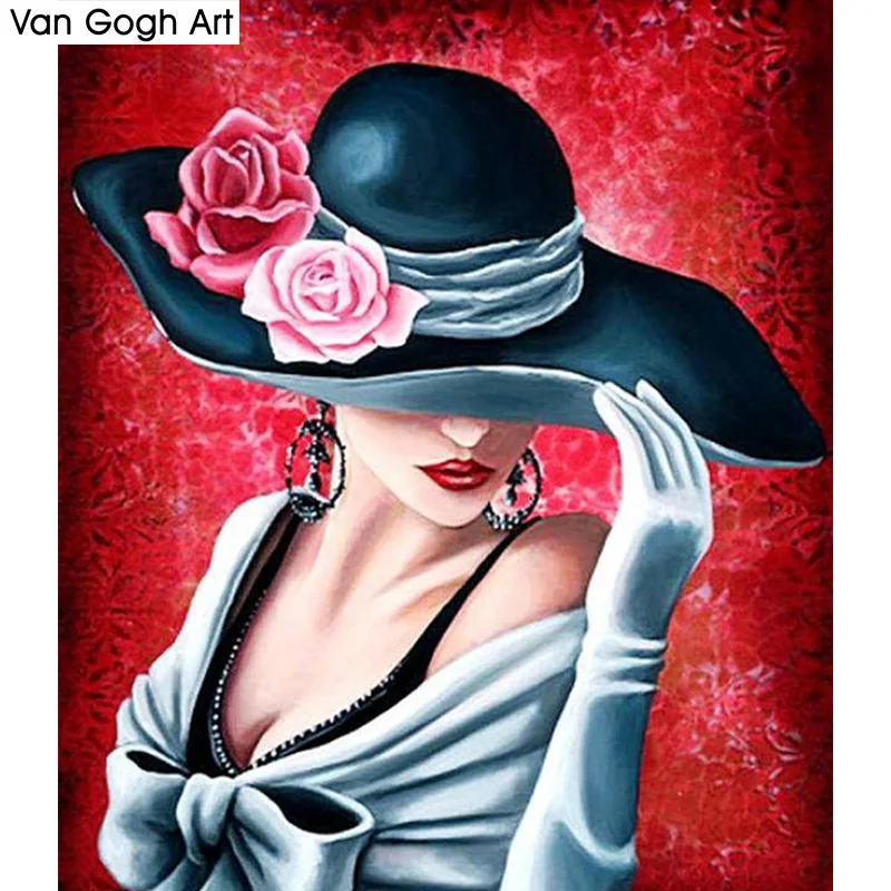 DIY 5d diamond Embroidery,People,Hat Women,Diamond Painting,Full Square,Cross Stitch,3D,Needlework, Handicraft
DIY 5d diamond Embroidery,People,Hat Women,Diamond Painting,Full Square,Cross Stitch,3D,Needlework, Handicraft