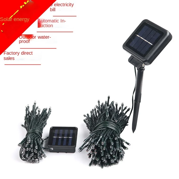 Solar LED color lamp string outdoor engineering lighting courtyard decoration 8 light modes 200 lights
Solar LED color lamp string outdoor engineering lighting courtyard decoration 8 light modes 200 lights