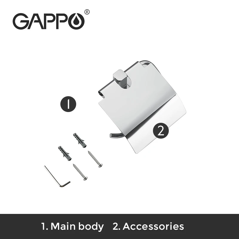 GAPPO Stainless steel Paper Towel Holder Bathroom Accessories Paper Holders Toilet Paper Roll Paper Holder G3803
GAPPO Stainless steel Paper Towel Holder Bathroom Accessories Paper Holders Toilet Paper Roll Paper Holder G3803