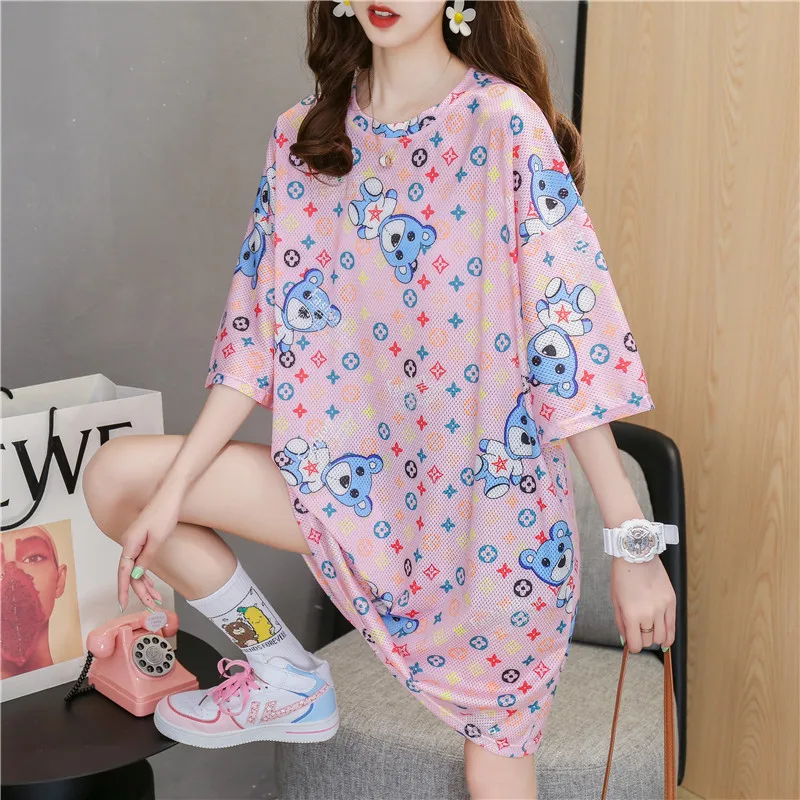 The New Summer 2021 Loose T-Shirt Women Net Eyes Long Web Celebrity Fast Dry INS Ultra Fire Hollow-Out Print Top Trend
The New Summer 2021 Loose T-Shirt Women Net Eyes Long Web Celebrity Fast Dry INS Ultra Fire Hollow-Out Print Top Trend