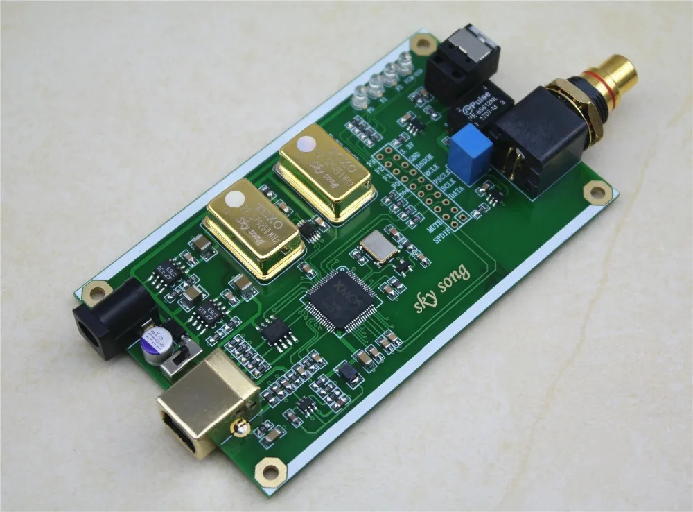 XMOS XU208 асинхронный USB коаксиальный Оптический волоконный выход цифровой